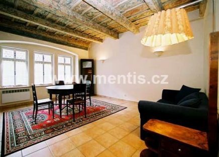 Beautiful, fully furnished 2-bedroom apartment, 90m2, at a unique location situated in Prague 1, Malá Strana, Vlašská street